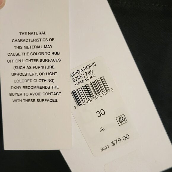 NWT Dkny Jeans Women's Waverly Straight-Leg Jeans E2RK1780 Size 30/10 Black - Picture 7 of 12